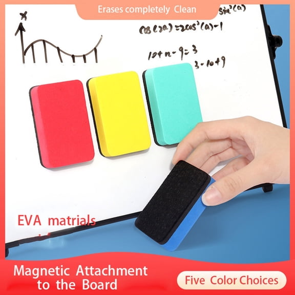 Magnetic Dry Erase Eraser,1 Pack, Chalkboard Eraser Washable & Reusable,for Glassboard,Whiteboard,Home,Office