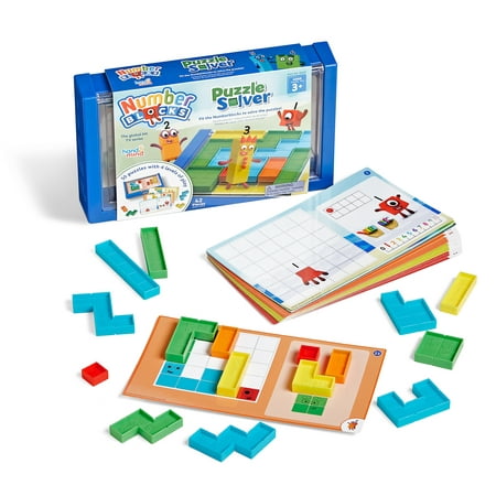 hand2mind Numberblocks Puzzle Solver, Brain Teaser Puzzles, Logic Game