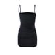 thumbnail image 3 of Vestido de verano sin mangas con cuello barco para mujer Vestido ajustado para club nocturno, Negro, S kenally AP1098-17B, 3 of 7