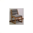 thumbnail image 1 of Dakota Wave Valley Armless Guest Chair in Medium Oak-Powder Blue Standard, 1 of 4