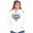 thumbnail image 3 of Definitely Dominican Cute Flag Love Womens Plus Size Graphic Zipper Hoodie Brisco Brands 4X, 3 of 5