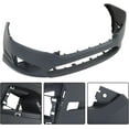 thumbnail image 4 of SEBLAFF Front Primed Bumper Cover Fascia Replacement for Fusion 2010 2011 2012 AE5Z17D957BAPTM FO1000650, 4 of 5