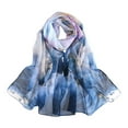 thumbnail image 1 of PEIXUN Foulard Rétro Colorée Imprimée pour Femmes Simple Coton et Lin Châle Chaud Foulard Musulman, 1 of 2