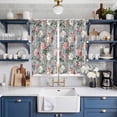thumbnail image 2 of Curtains 84 Inches Long 2 Panels, Vintage Spring Floral Grommets Window Treatment Curtain, Summer Botanical Watercolor Thermal Curtains Drapes for Living Room/Bathroom, 2 of 9