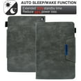 thumbnail image 3 of ELEHOLD for Amazon Kindle Fire Max 11 Case (13th Generation, 2023 Release) 11" Flip Leather Case with Card Slots Kickstand Magnetic Clasp Shockproof Cover,Gray, 3 of 5