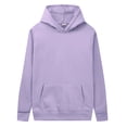thumbnail image 1 of Mens Solid Color Matching Pocket Lace Up Hooded Pullover Sweater Coat Clothes Top, 1 of 4