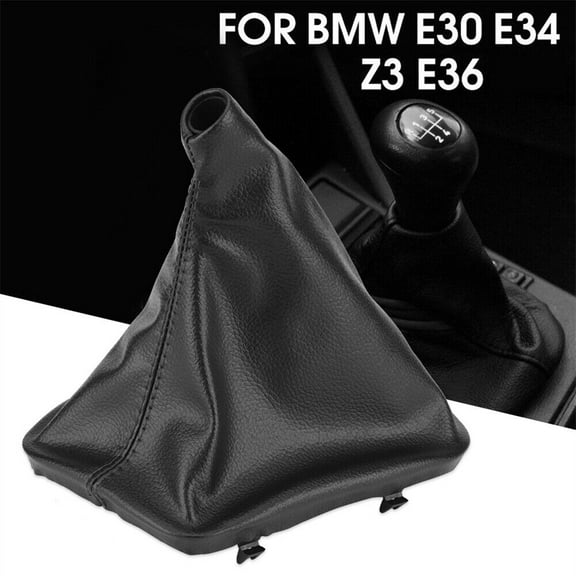 PU Leather Shifter Shift Knob Gear Gaiter Boot Cover for BMW E30 E34 E36 E46 Z3