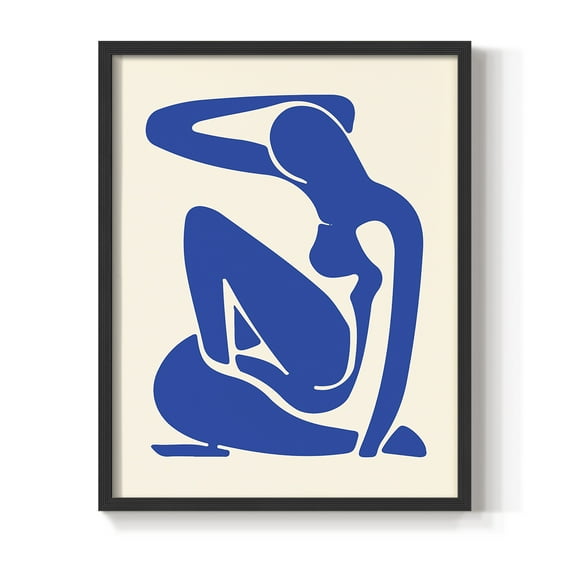 Matisse CXCV Framed Print in Black Solid Wood 8 x 10 Framed Print