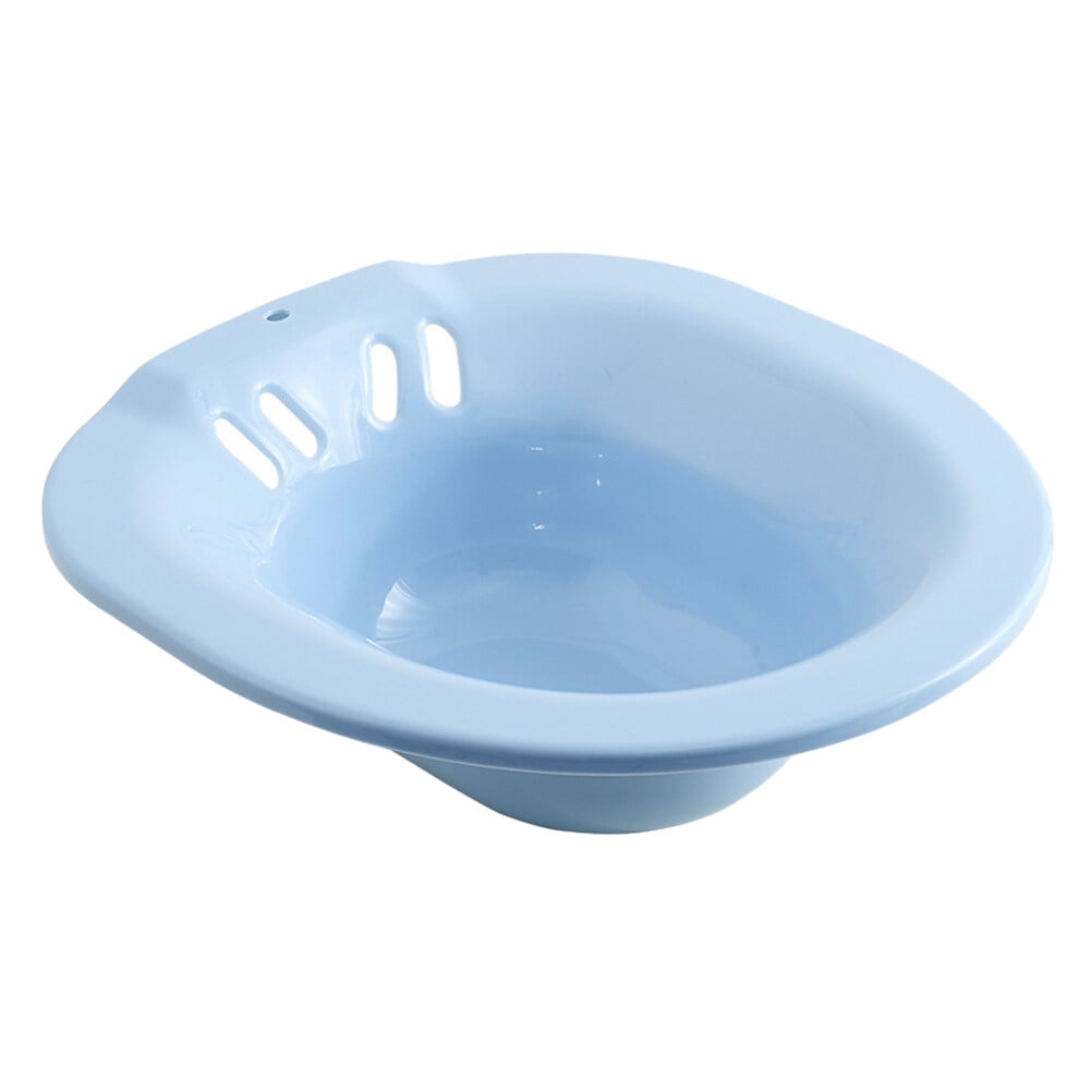 Tinksky 1pc Plastic Sitz Bath Toilet Seat Sitting Basin Postpartum Care