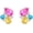 colorful-hot pink yellow blue, variant on Rhinestone Stud Earrings Small Fancy Crystal Cluster Earrings for Women Brides Dainty Marquise Stud Earrings for Wedding Party Prom Jewelry Gift[e4588]