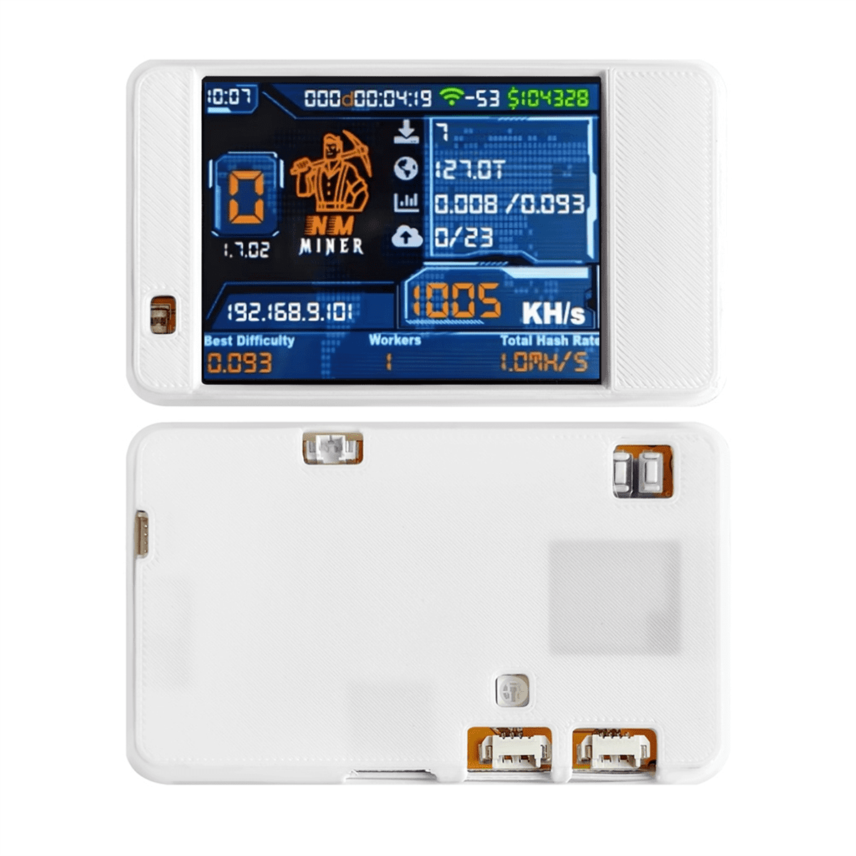 NMMiner NerdMiner Upgrade 992 /S Hashrate ESP32-2432S028 2.8In