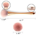 thumbnail image 2 of 2 Pcs Nail Brushes ,Remove Dust Powder For Acrylic Nails Makeup Brushes, Manicure Brush Clean Up Tools Nail Art Brush Set,Color, 2 of 9