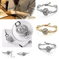 thumbnail image 4 of Queen's Luck Swarovski Crystal Bracelets In White And Yellow Gold Overlay, 4 of 4