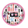 thumbnail image 1 of Suministros de maquillaje para Spa para fiestas, vajilla desechable cosmética, platos, vasos, servilletas, globos para niñas y mujeres, decoración de fiesta de cumpleaños, 1 of 4