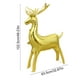 thumbnail image 3 of Reno Decorativo de Aluminio para Fiestas Navideñas | Dorado | 122,5 X 83,5 X 55 Cm | Ligero | Forma de Reno, 3 of 6