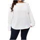 thumbnail image 1 of Blusa de manga larga de gran tamaño de color sólido con hombros descubiertos y moda sexy informal para mujer Pompotops FGAJ20047, 1 of 9