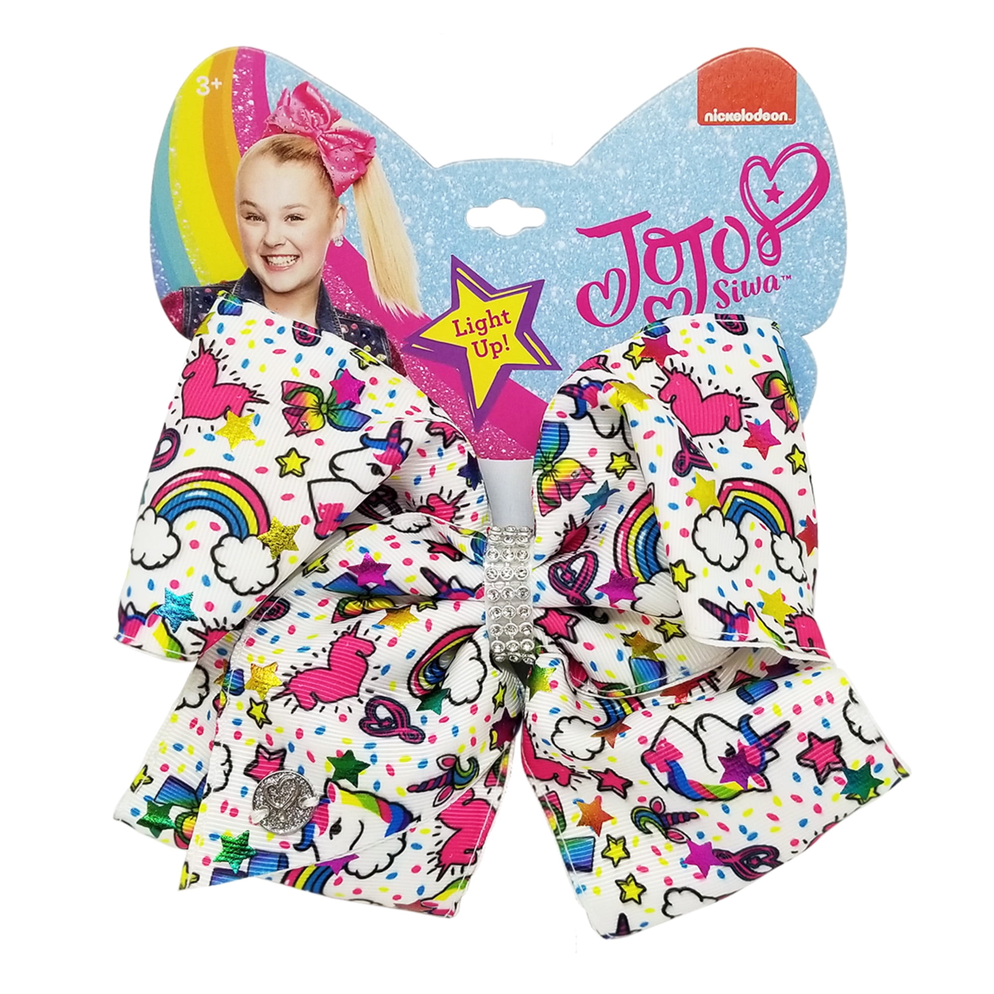 JoJo Siwa - Jo Jo Siwa Signature Bow with Unicorn Rainbow Print with