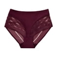 thumbnail image 2 of Liuchenyi Seamless Underwear for Women Under $5 High Waisted Underwear for Women Stripe Lace Panties Wine Red Xl, 2 of 9