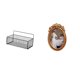 thumbnail image 1 of Elegante Organizador De Pared De Alambre De Metal Y Marco De Fotos Decorativo De Resina Para Cocina, Baño, Sala De Estar, Oficina, Dormitorio, Mostrador, Almacenamiento., 1 of 8