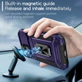 thumbnail image 2 of Allytech iPhone 14 Case with Kickstand, Sliding Camera Lens Protector Rugged Hybrid Military Grade Shockproof Bumper Phone Case for Apple iPhone 14 - Purple, 2 of 10
