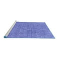 thumbnail image 2 of Ahgly Company Machine Washable Indoor Rectangle Abstract Blue Modern Area Rugs, 4' x 6', 2 of 4