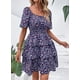 thumbnail image 5 of Vestido PRETTYGARDEN 2025 Floral de Verano Boho Azul M, 5 of 8