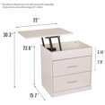2 in 1 Upgrade Nightstand with Lift Top and Computer Table, Height
