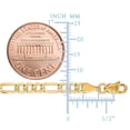 thumbnail image 2 of Brazalete de cadena Figaro hueca de oro amarillo de 14 k oso de fresa 3,5 mm 7,5, 2 of 2