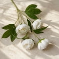 thumbnail image 3 of DAKIMOE 6 Pcs Artificial Peony Flowers 27" Silk Faux Peonies Stems for Wedding Home DIY Decor, 3 of 8