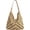 Khaki, variant on Straw Beach Bag for Women Summer Woven Beach Tote Bag Shoulder Handbags Boho Bag