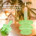 thumbnail image 5 of ABCISI Taper Candle Holders, Glass Candle Stick Holder Modern Candle Holders for Tapered Candlesticks Wedding Reception Centerpieces Christmas（Dark Green）, 5 of 14
