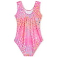 thumbnail image 3 of Gymnatisic Leotard Girls Size 10-12 Years Old Pink Sparkle Practice Bodysuit, 3 of 7