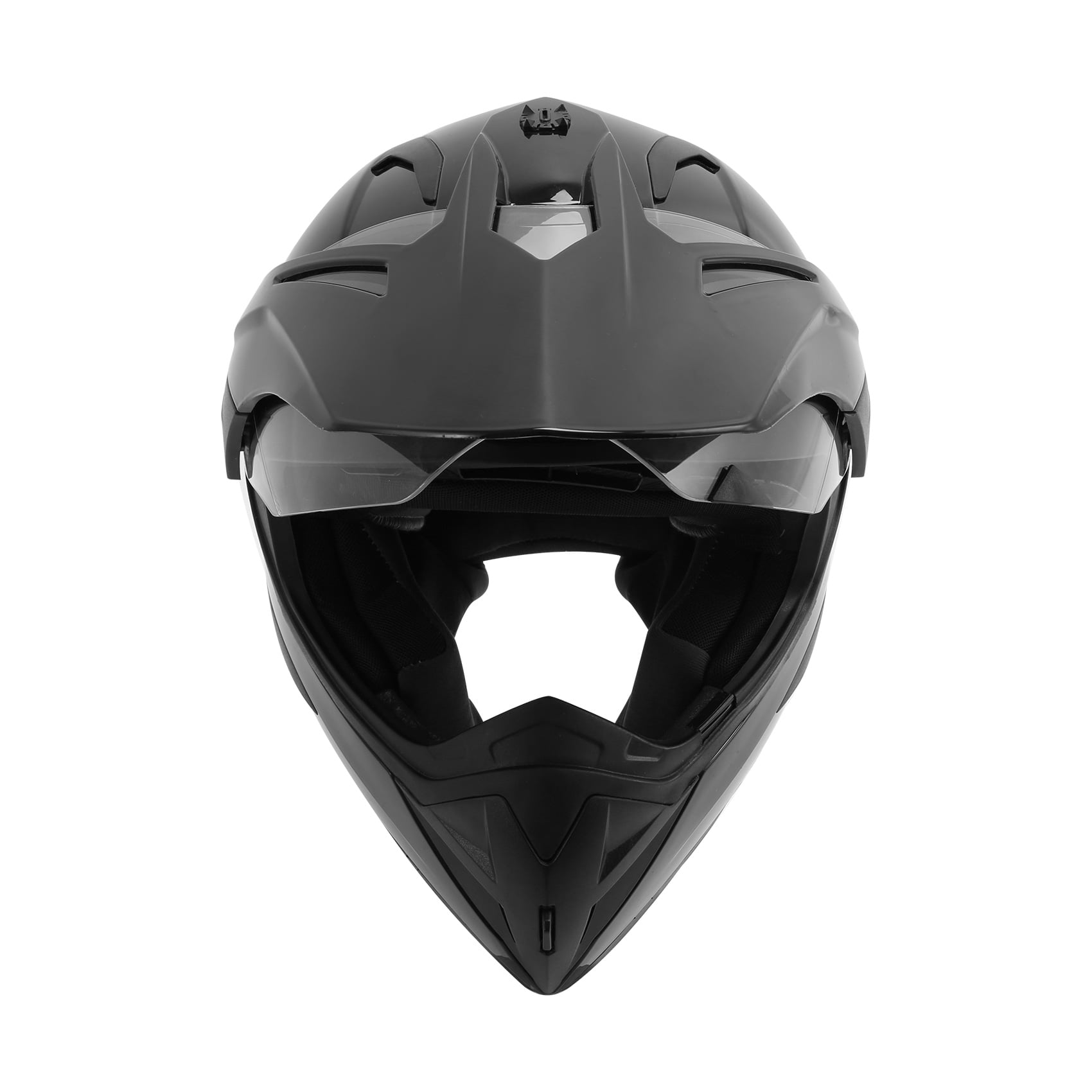 TCMT DOT Motorcross Full Face Helmet Flip up Dual visor Adult Motorcycle Helmet for Atv Offroad Street Dirt Bike Black M Size