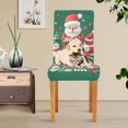 thumbnail image 4 of Yayeee 2 Pack Dining Chair Covers Stretch Parson Chairs Slipcovers Seat Protector, Cute Christmas Pattern, 4 of 6