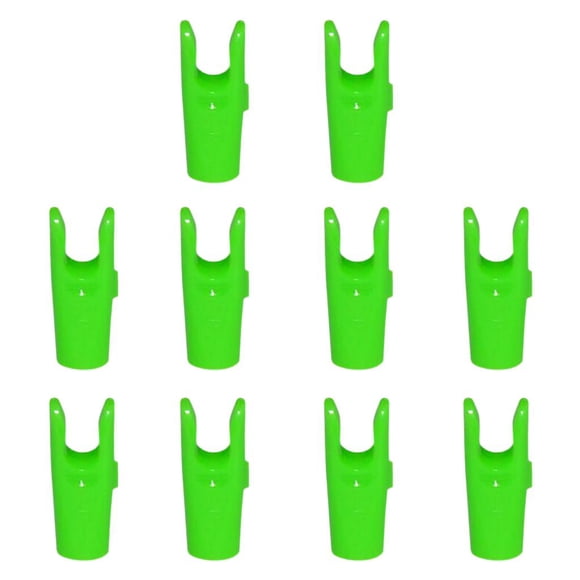 Almencla 10 Pieces Plastic Accessory With Nails For Outdoor Sports Shooting Green