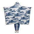 thumbnail image 1 of HATIART Couverture à Capuche Monochrome Portable 56x80 Pouces Adultes Filles Garçons Polaire Couverture Jetée, 1 of 2