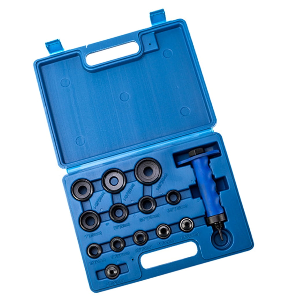 Leather Punch Tool Kit With 13 Size High Carbon Steel Ergonomic Handle Hollow Punch Set For Precise Hole Cutting