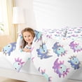 thumbnail image 4 of Homewish Cartoon Animal Axolotl Full Size Comforter Sets,Kawaii Sealife Bedding Comforter Set,Blue Pink Bedding Sets,For Teens,Microfiber Bedroom Decor Reversible,3-Piece, 4 of 8