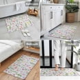 thumbnail image 6 of Spring Summer Flower Indoor Door Mat 20x31.5 Inch Eucalyptus Leaves Countryside Board Front Door Mat Non Slip Washable Entryway Rug Low Profile Dirt Trapper Doormat for Bathroom Kitchen Bedroom, 6 of 9