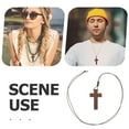 thumbnail image 6 of LYTMENT Retro Wooden Cross Pendant Necklace With Adjustable Cord For Men And Women Ideal For Various Outfits And Occasions, 6 of 7