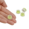 thumbnail image 4 of 4 Packs Round Bubble Level 15x8mm Mini Circular Bullseye Spirit Levels for Leveling Camera Tripod Telescope, Lime, 4 of 6