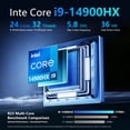 thumbnail image 3 of Thunderobot Mix G2 RTX 5070 Gaming Mini Desktop, Intel Core i9-14900HX, 32GB DDR5, 1TB SSD, Windows 11 Home, 3 of 7