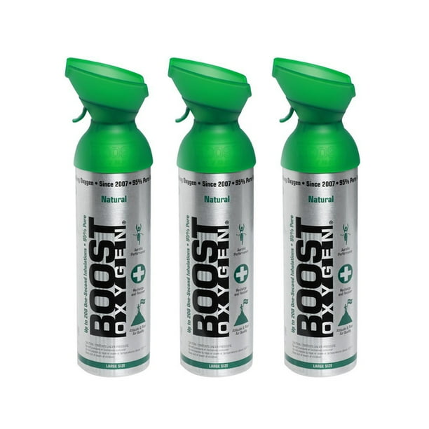 Boost Oxygen Natural Portable 10 Liter Pure Canned Oxygen Canister (3