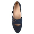 thumbnail image 5 of Journee Womens Loren Comfort Insole Round Toe Mid Block Heel Pumps, Widths Available, 5 of 10
