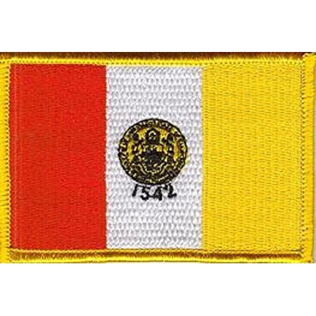 LOT OF 25!! San Diego City Patch 3.50" x 2.25", City of San Diego Embroidered Iron On or Sew On Flag Patch Emblem