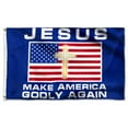 thumbnail image 3 of Bayyon Jesus Make America Godly Again Grommet Flag Banner with Grommets 3x5Feet Man cave Decor, 3 of 6