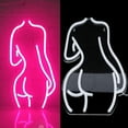 thumbnail image 4 of Lady's Back Handmade Wall Light Artwork Decor Display Pink Bar LED Neon Sign, 4 of 11