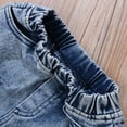 thumbnail image 5 of Franhais Toddler Girls Halloween Clothes Sets, Off Shoulder Tops+Hole Denim Pants+Cute Headband, 5 of 7