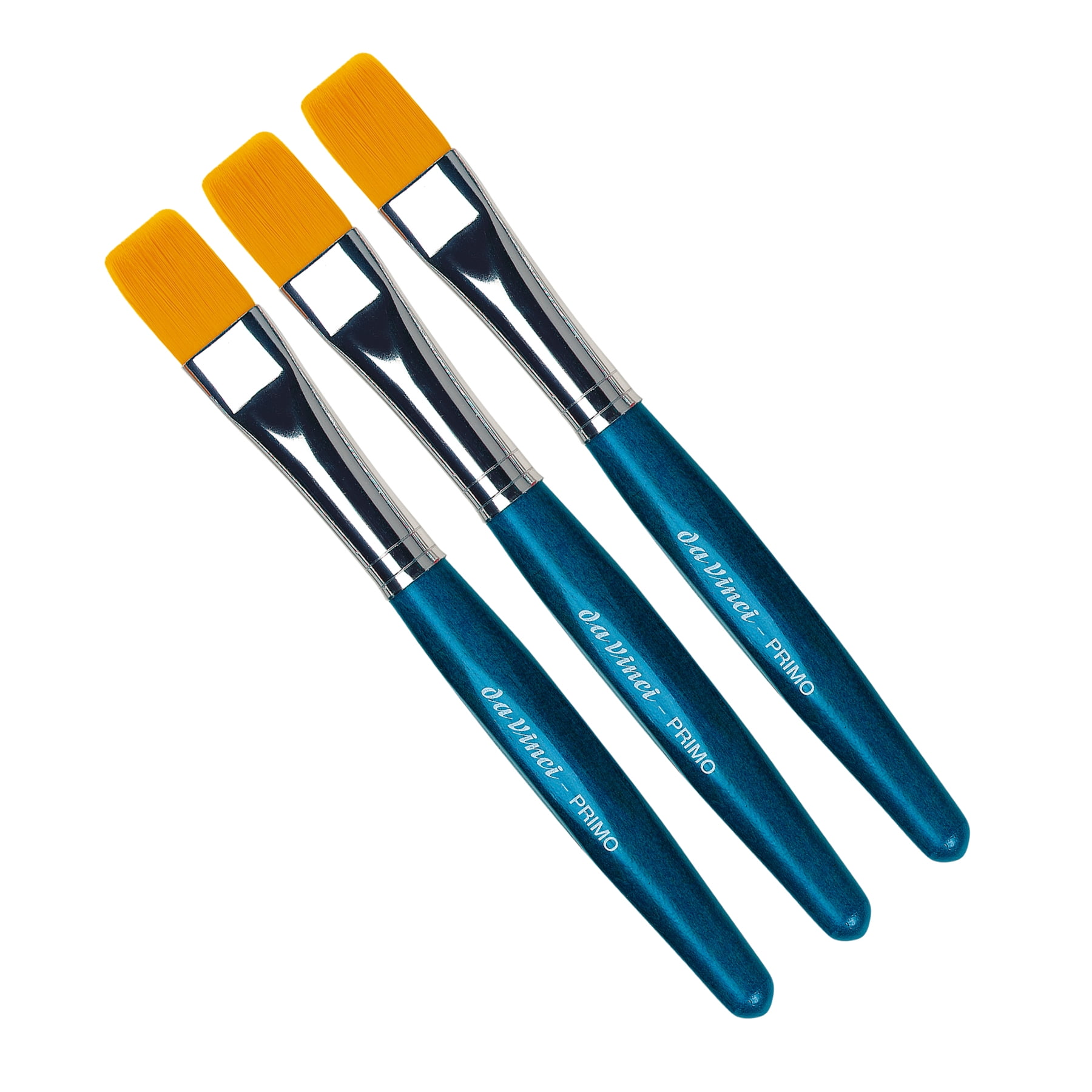 da Vinci PRIMO Preschool Brush, Synthetic, Tempera, Flat, Series 354B, Size 16, Pack of 3