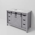 thumbnail image 6 of Marsyas 48 in W x 22 in D Dark Grey Bath Vanity and Carrara Marble Countertop, 6 of 10